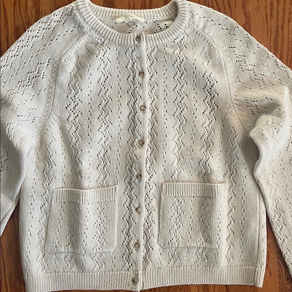 Sezane Jack Cardigan Ecru - Size L - Picture 5 of 11